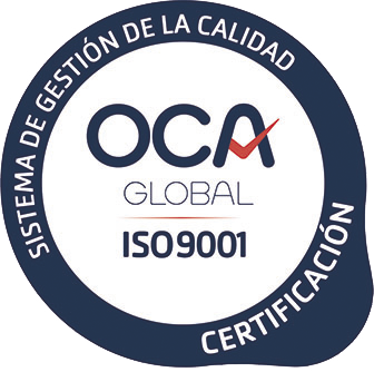 Sello de certificación ISO 9001 de gestión de la calidad, OCA Global