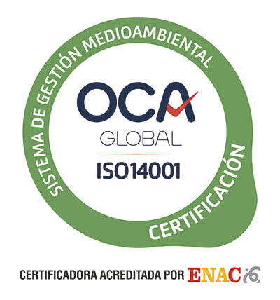 Sello de certificación ISO 14001, OCA Global