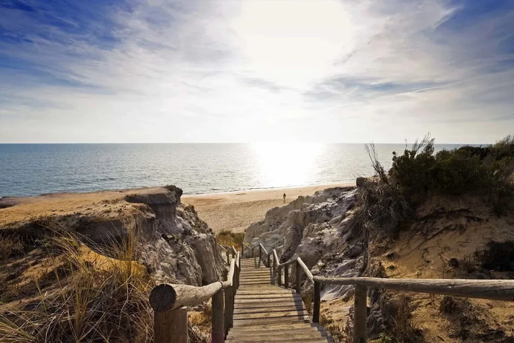 Atardecer en la costa de Mazagón, Huelva
