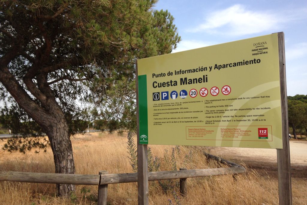 Punto de información y aparcamiento Cuesta Maneli, Doñana